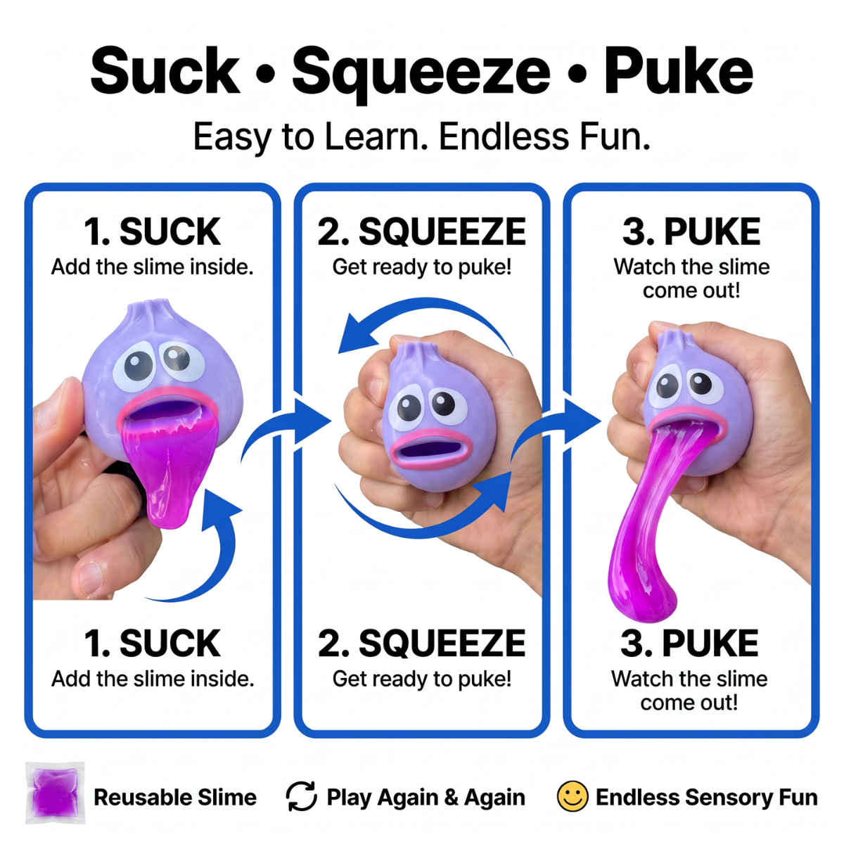 Puking Ball® – The Original Slime Squishy Toys